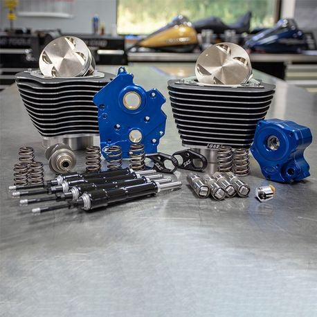 S&S 124" M8 POWER PACKAGE FOR 107" WATER COOLED MODELS- BLACK