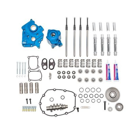 S&S GEAR DRIVE 550G CAM CHEST KIT 17'-LATER M8 MODELS- CHROME, WATER COOLED