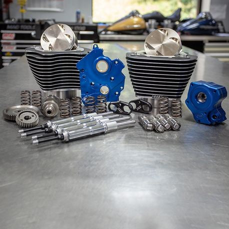 S&S 128" M8 POWER PACKAGE FOR 114" WATER COOLED MODELS- CHROME