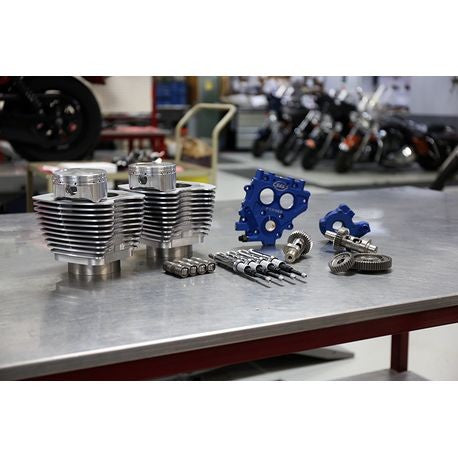 S&S 100" Power Package for Twin Cam 88 Models with 585 Easy Start Cams - Silver