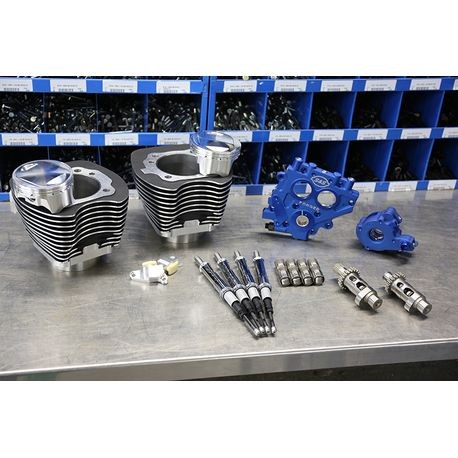 S&S 100" Power Package for Twin Cam 88 Models with 585 Easy Start Cams - Black