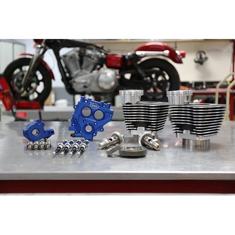S&S 100" Power Package for Twin Cam 88 Models with 585 Easy Start Cams - Black