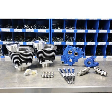S&S 110" Power Package for HD Twin Cam 96 / 103 Models with 585 Easy Start Cams - Black