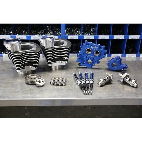 S&S 110" Power Package for HD Twin Cam 96 / 103 Models with 585 Easy Start Cams - Black