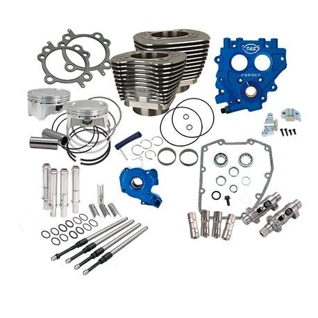 S&S 100" Power Package for Twin Cam 88 Models with 585 Easy Start Cams - Black