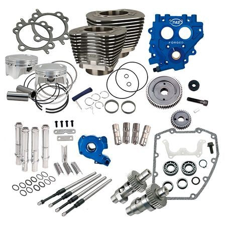 S&S 100" Power Package for Twin Cam 88 Models with 585 Easy Start Cams - Black