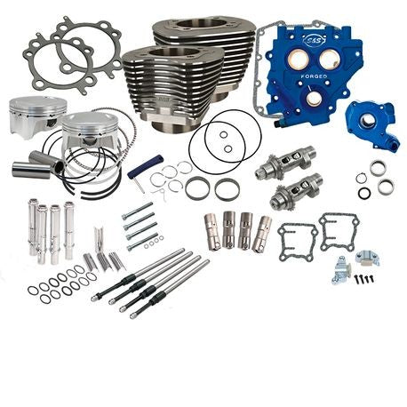 S&S 110" Power Package for HD Twin Cam 96 / 103 Models with 585 Easy Start Cams - Black