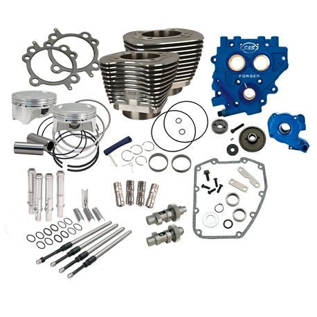 S&S 110" Power Package for HD Twin Cam 96 / 103 Models with 585 Easy Start Cams - Black