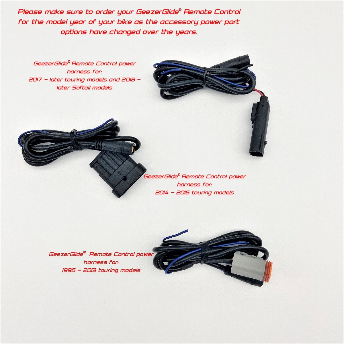 GeezerGlide "Dual Garage Door Opener" + "Grip Switch Harness" — Ramjet
