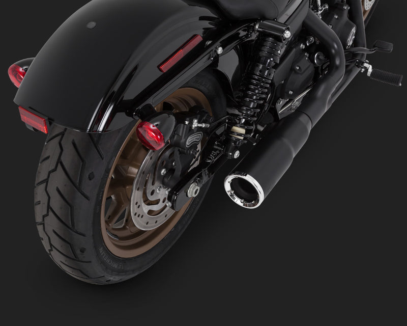 VANCE AND HINES BLACK HI-OUTPUT 2-INTO-1 SHORT