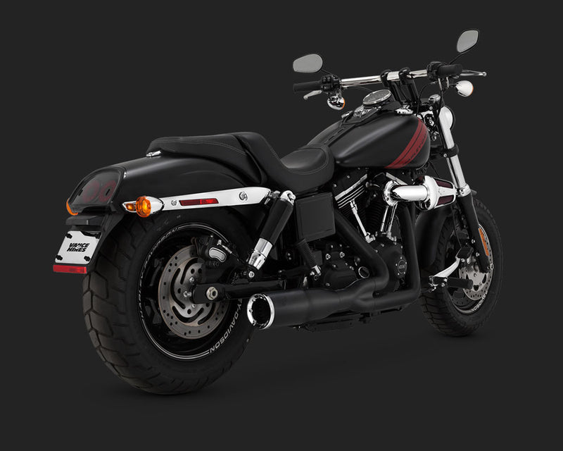 VANCE AND HINES BLACK HI-OUTPUT 2-INTO-1 SHORT
