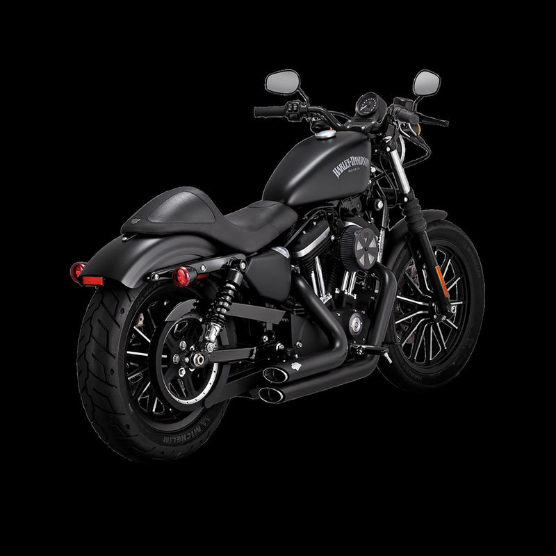 VANCE & HINES SHORT SHOTS -BLACK OR CHROME