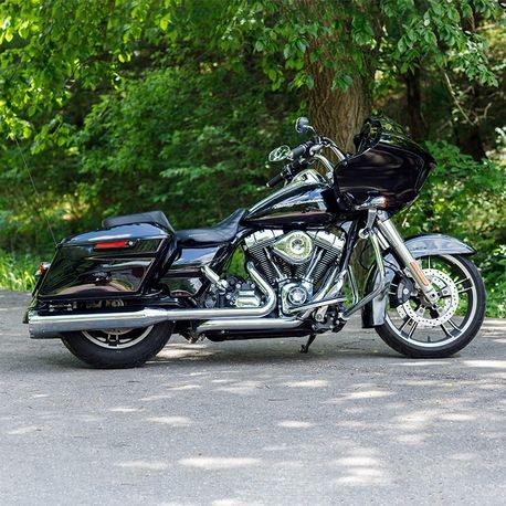S&S MK45 Slip-On Mufflers - Thruster chrome Twin cam / Evo