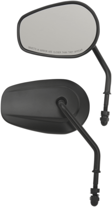 OEM STYLE TAPERED MIRRORS - BLACK