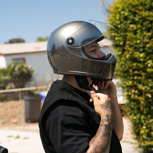 Biltwell Lane Splitter + Bronze Metallic Helmet