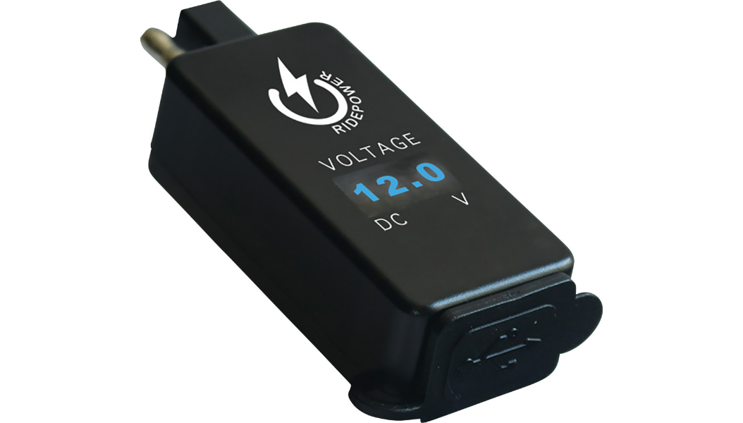 Dual USB Adapter with Digital Voltage Indicator