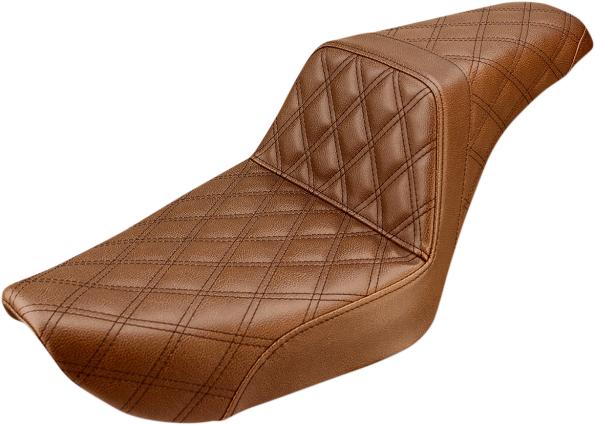 Saddlemen Step Up Seat Full Diamond (Brown) — Ramjet Racing