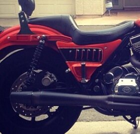 FXR DIVISION "ST" FXR SIDE COVERS W/ HARDWARE- SCALLOPED