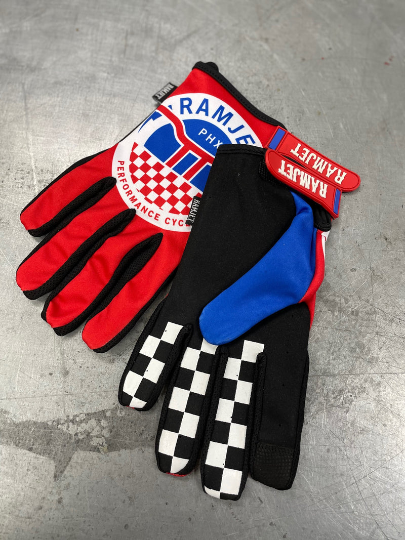 RAMJET MOTO GLOVES (RED)