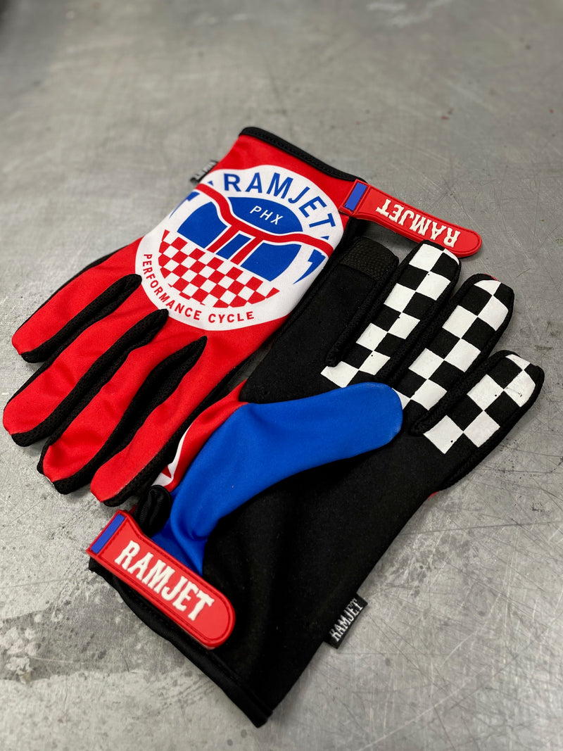 RAMJET MOTO GLOVES (RED)