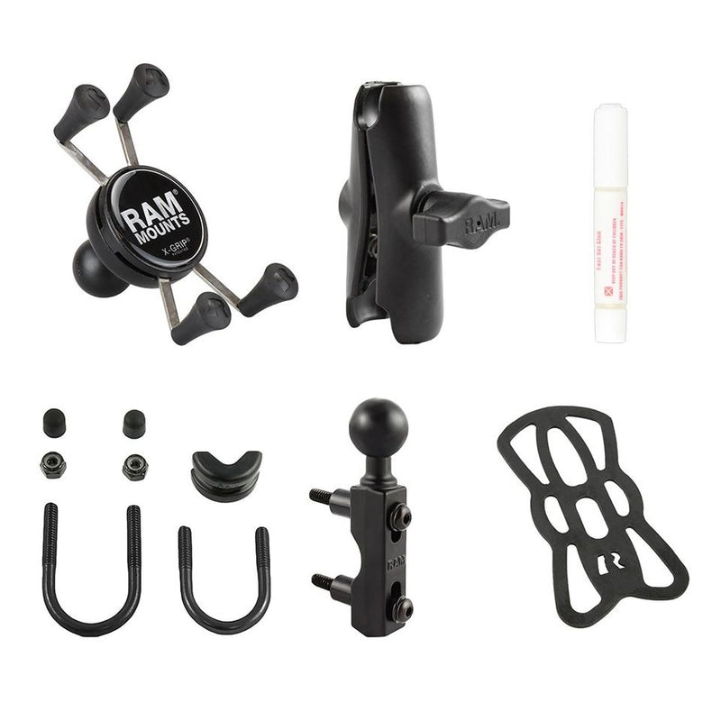 LEXIN FT4 PRO BLUETOOTH HEADSET WITH RAM HANDLEBAR MOUNT KIT