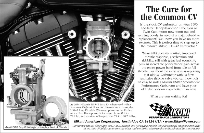 MIKUNI HSR CARBURETORS