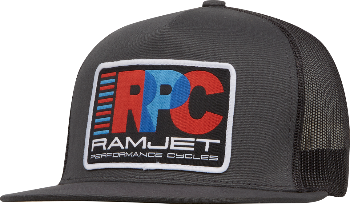 RAMJET RACING RPC (BLACK) TRUCKER SNAPBACK CHARCOAL
