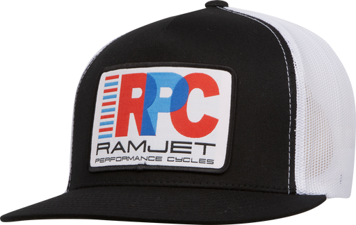 RAMJET RACING RPC (WHITE) TRUCKER SNAPBACK BLACK/WHITE