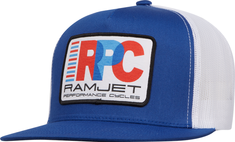 RAMJET RACING RPC (WHITE) TRUCKER SNAPBACK ROYAL BLUE/WHITE