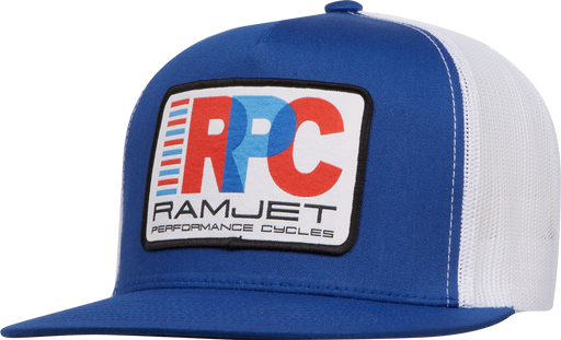 RAMJET RACING RPC (WHITE) TRUCKER SNAPBACK ROYAL BLUE/WHITE