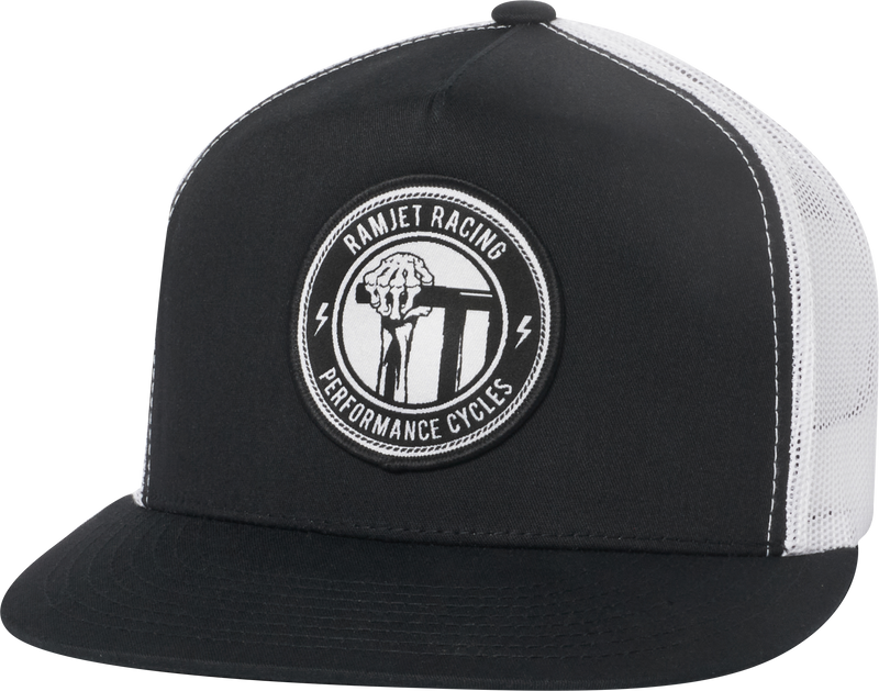 RAMJET RACING FIST TUCKER SNAPBACK BLACK/WHITE
