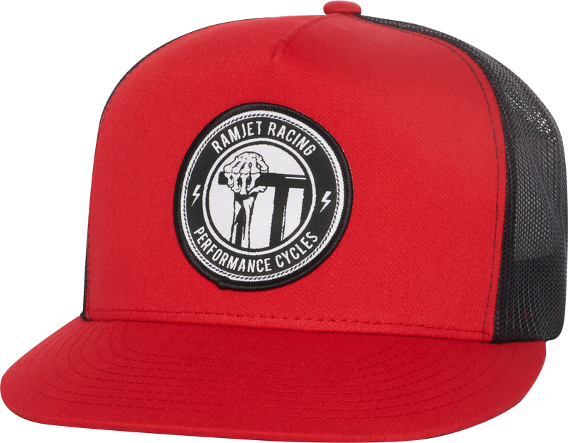 RAMJET RACING FIST TUCKER SNAPBACK RED/BLACK