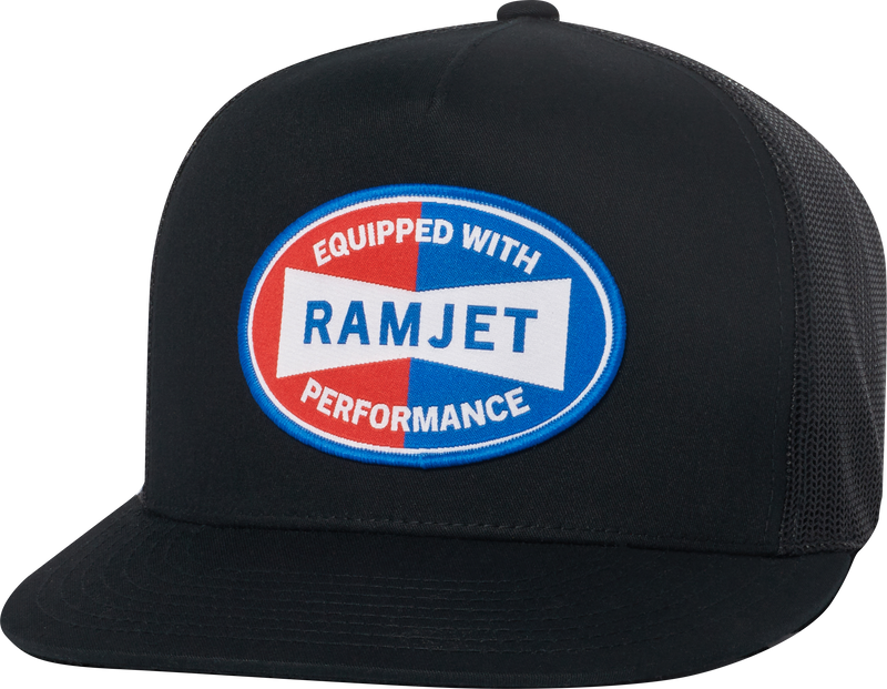 RAMJET RACING EQUIPED TUCKER SNAPBACK BLACK