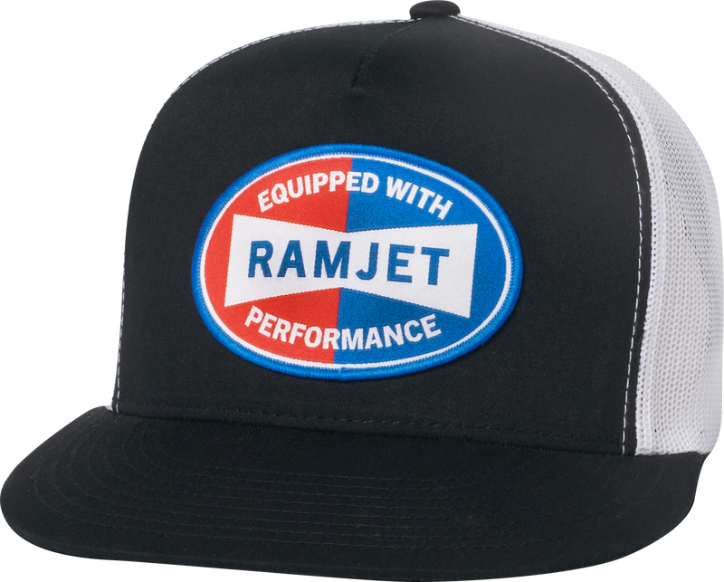 RAMJET RACING EQUIPED TUCKER SNAPBACK BLACK/WHITE