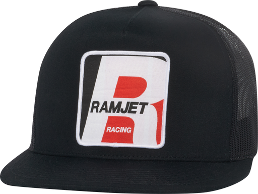 RAMJET RACING CLASSIC TRUCKER SNAPBACK BLACK