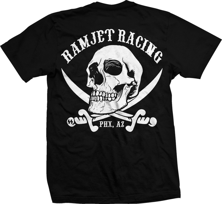 Ramjet Racing Jolly Roger Black T-Shirts