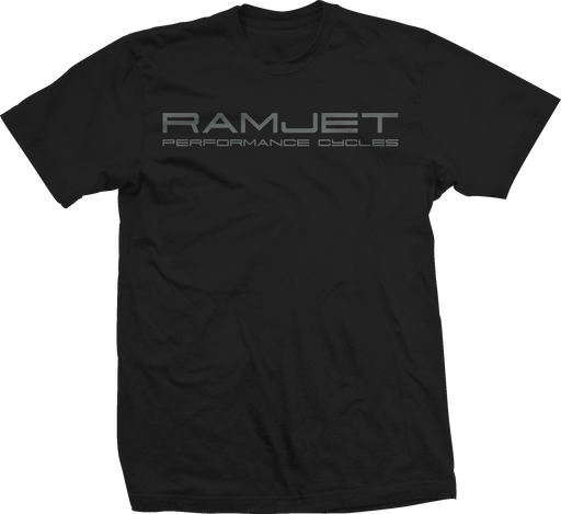 RAMJET STACKED LOGO T-SHIRT BLACK