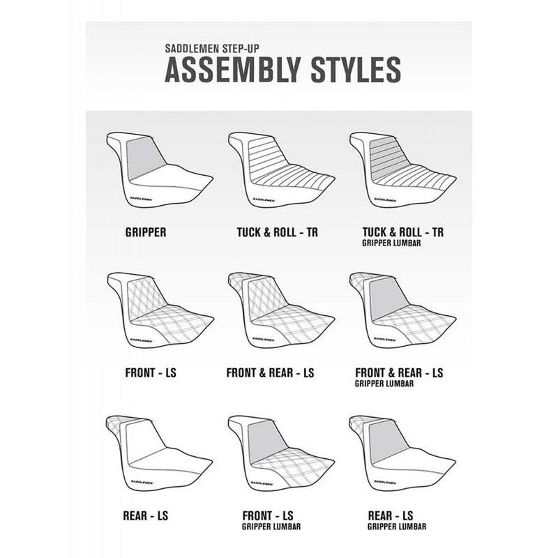 SADDLEMEN STEP UP SEAT BROWN (FULL DIAMOND)
