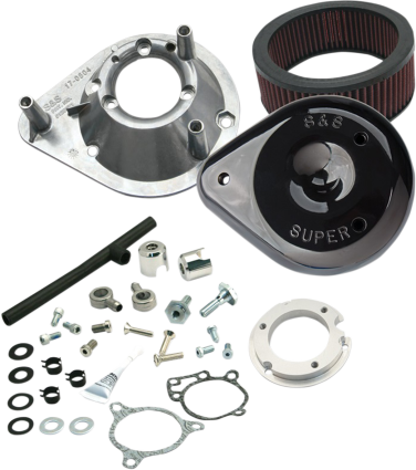 S&S TEAR DROP AIR CLEANER - BLACK