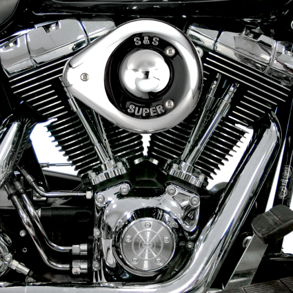 S&S TEAR DROP AIR CLEANER - CHROME