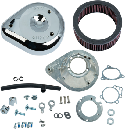 S&S TEAR DROP AIR CLEANER - CHROME