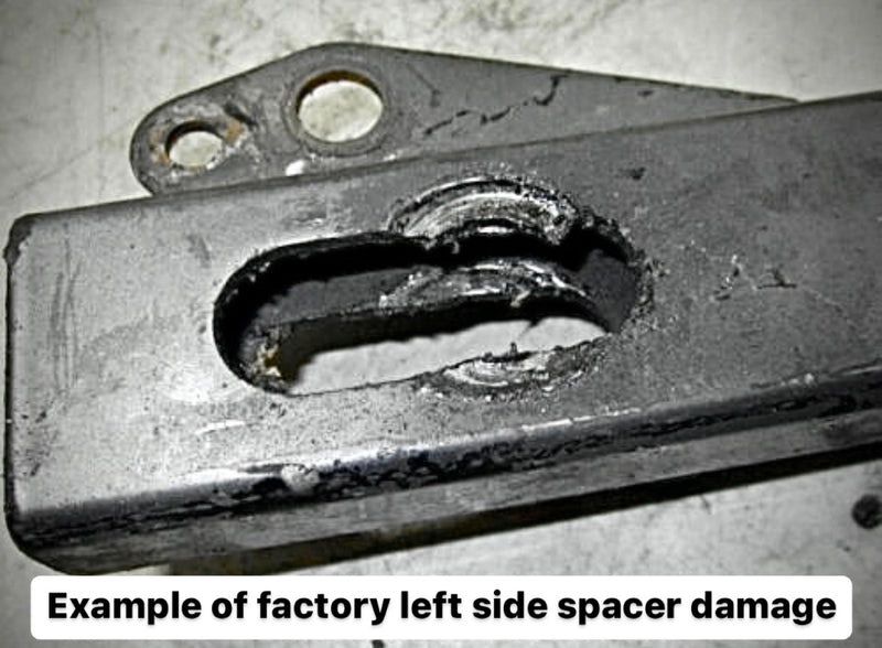 FXR upgraded rear left side axle spacer