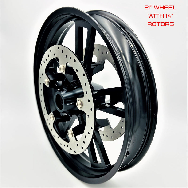 Wheel contains a 90 degree angled valve