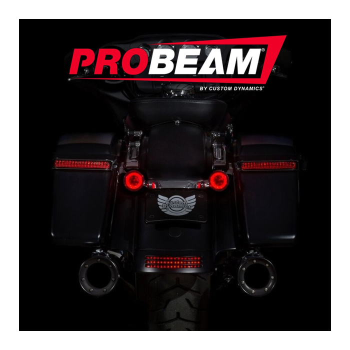 CUSTOM DYNAMICS PROBEAM RED LED TURN SIGNALS WITH RED LENSES