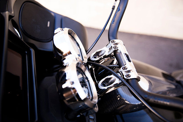 ROLAND SANDS SECTOR GAUGE RELOCATION KIT FOR HARLEY-DAVIDSON ROAD GLIDE