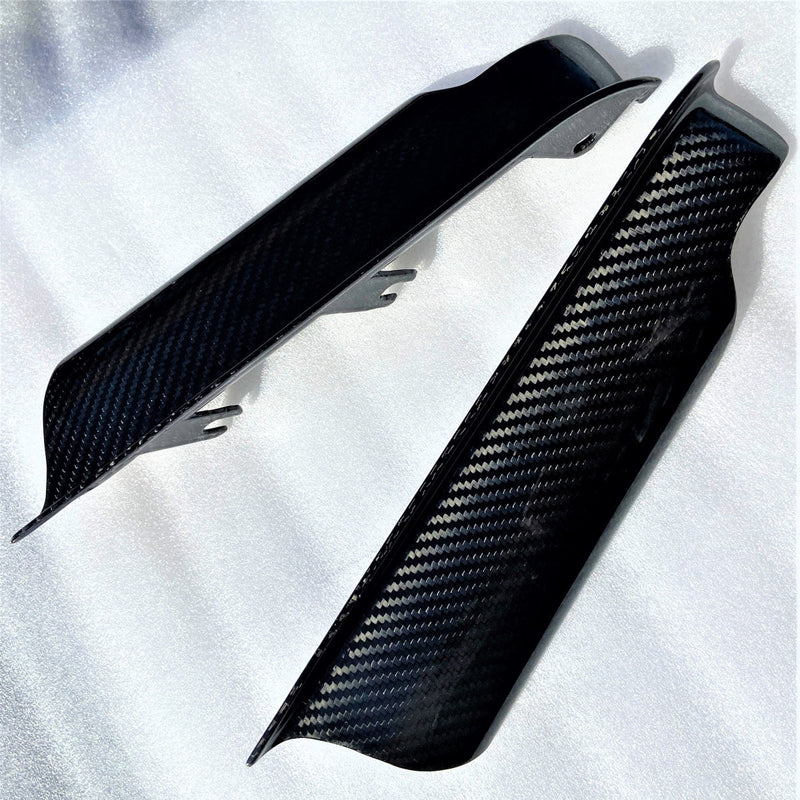 GEEZER ENGINEERING CARBON FIBER REAR FENDER SIDE FILLER FOR 2008 & EARLIER TOURING MODELS